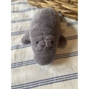 Vintage JLI Plush Walrus Manatee 9” Realistic Stuffed Animal Toy 1994